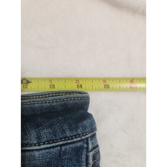 Lucky Brand Jeans Womens 6 / 28R 28 X 26 Blue Lolita Crop Whiskers Preppy Y2K - Picture 10 of 12